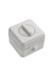 Rotary switch/push-button, 2-pole, surface mounted 